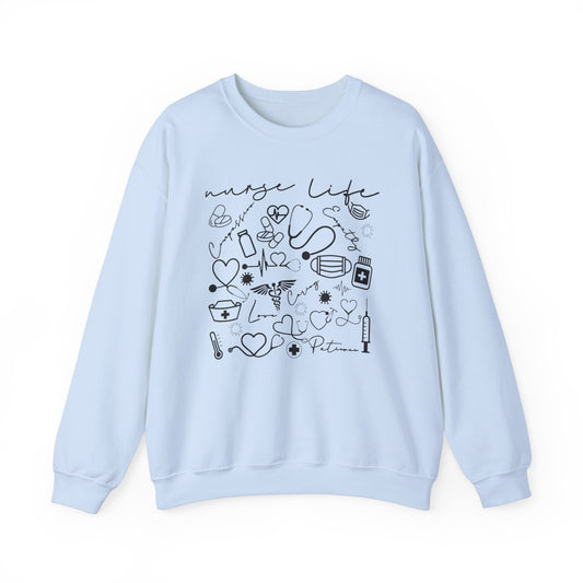Nurse Life Crewneck Sweatshirt