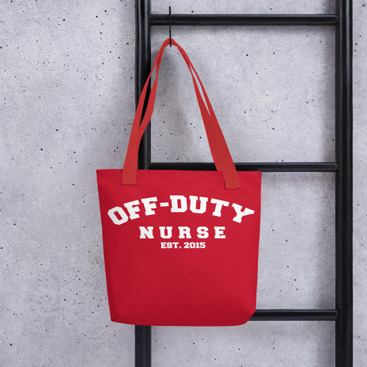 Off-Duty Nurse Tote bag