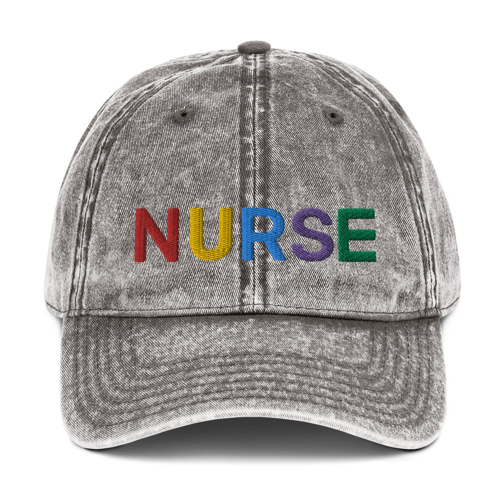 Nurse in color cap