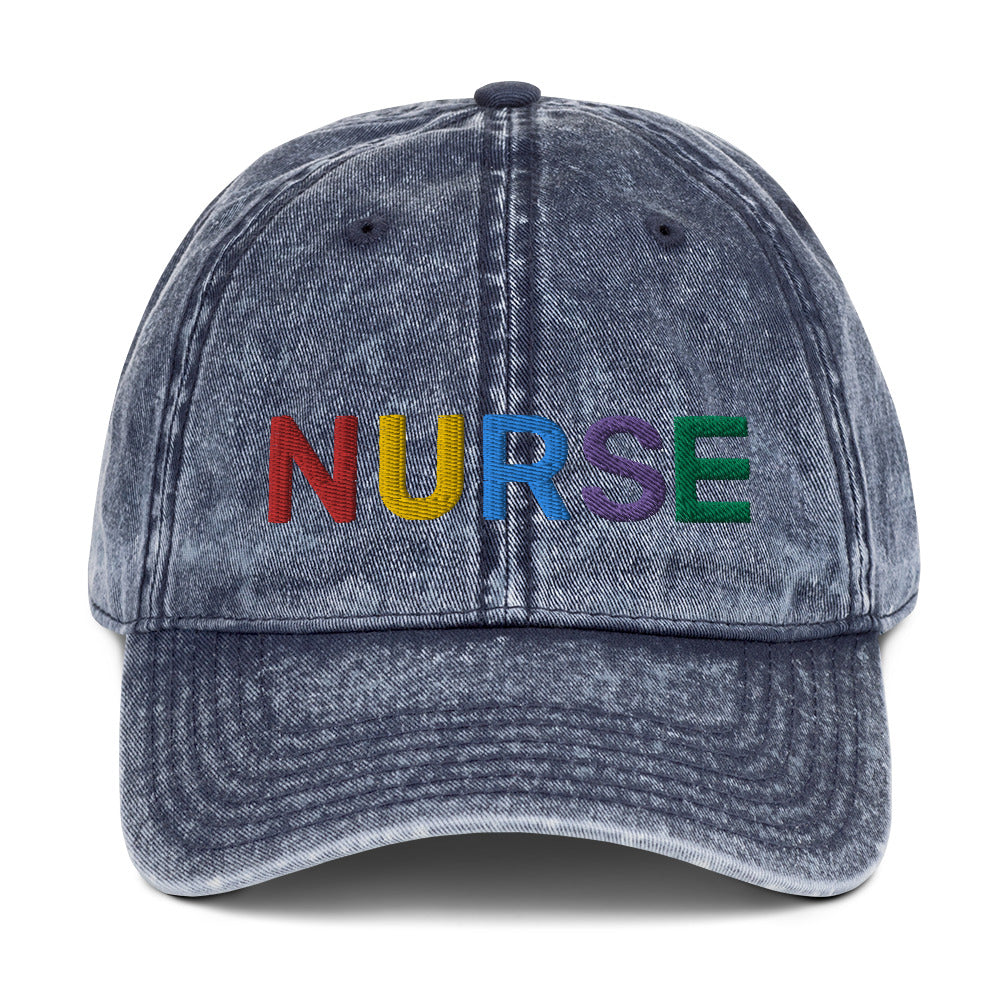 Nurse in color cap