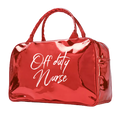 Off Duty Nurse Metallic travel bag