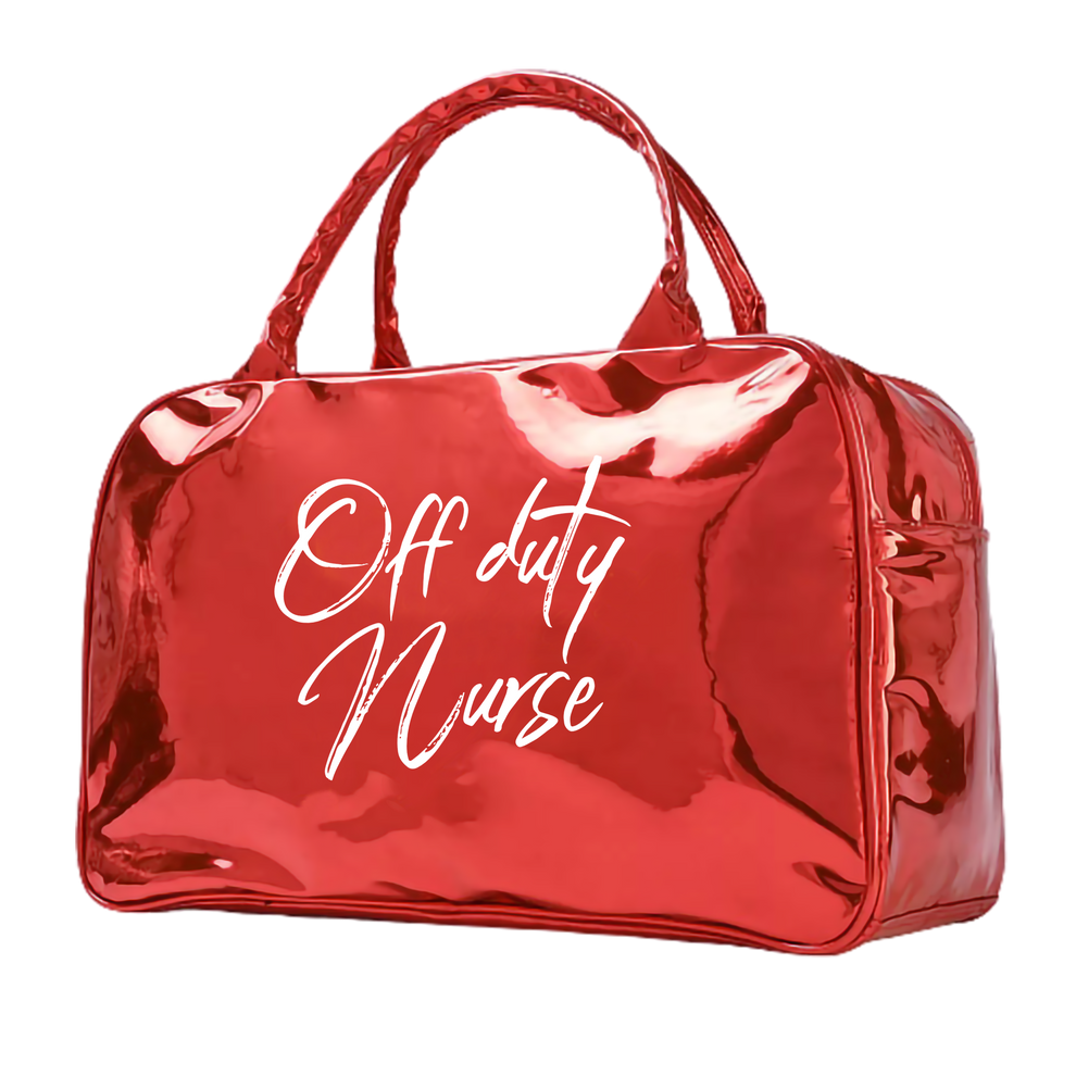 Off Duty Nurse Metallic travel bag Glamnurse