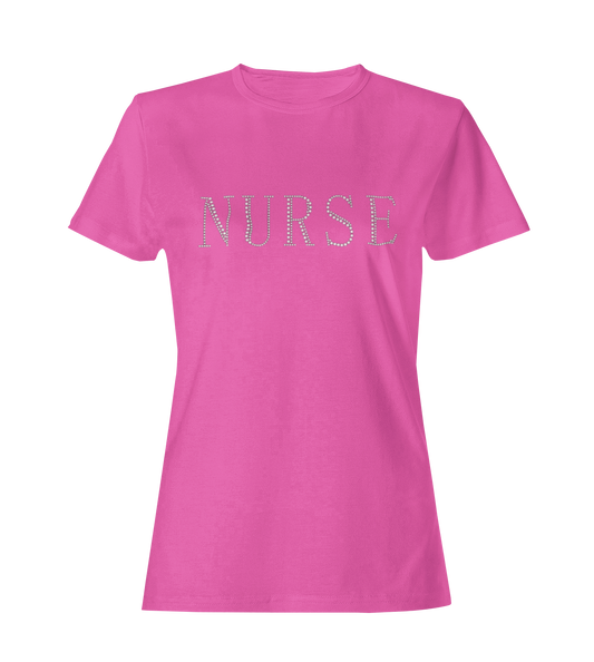 Glam Nurse Jeweled T-shirt NEON