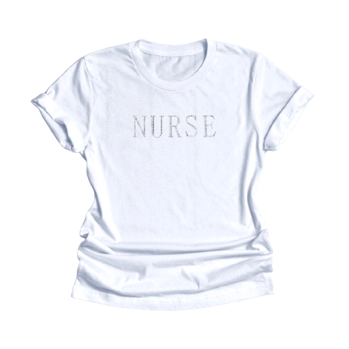 Glam Nurse Jeweled T-shirt NEON